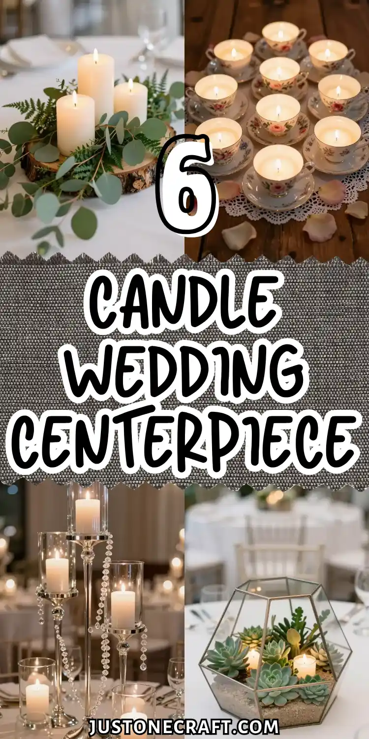 6 Candle Wedding Centerpiece Ideas That Shine 2 Candle Wedding Centerpiece