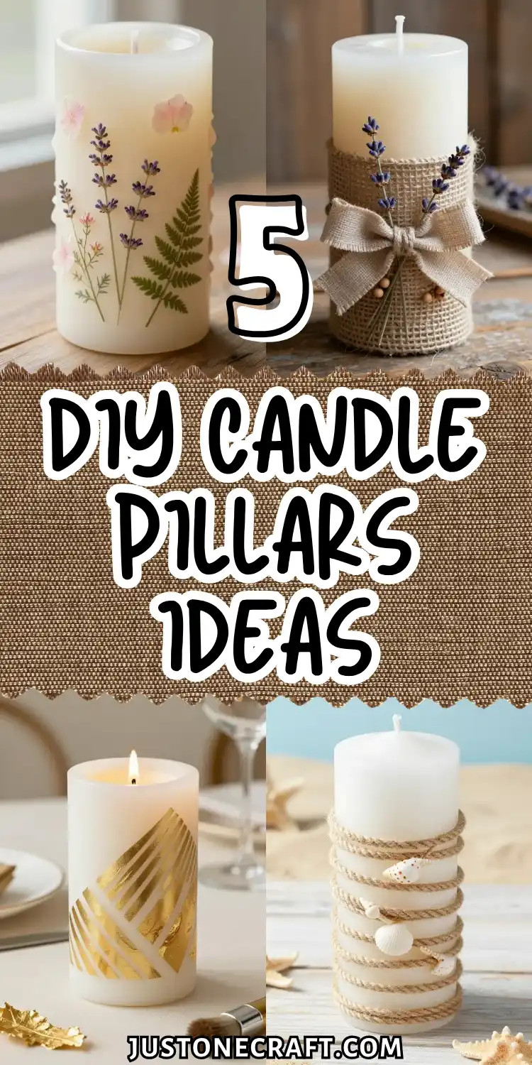 5 DIY Candle Pillars Ideas That Elevate Your Decor 2 DIY Candle Pillars Ideas
