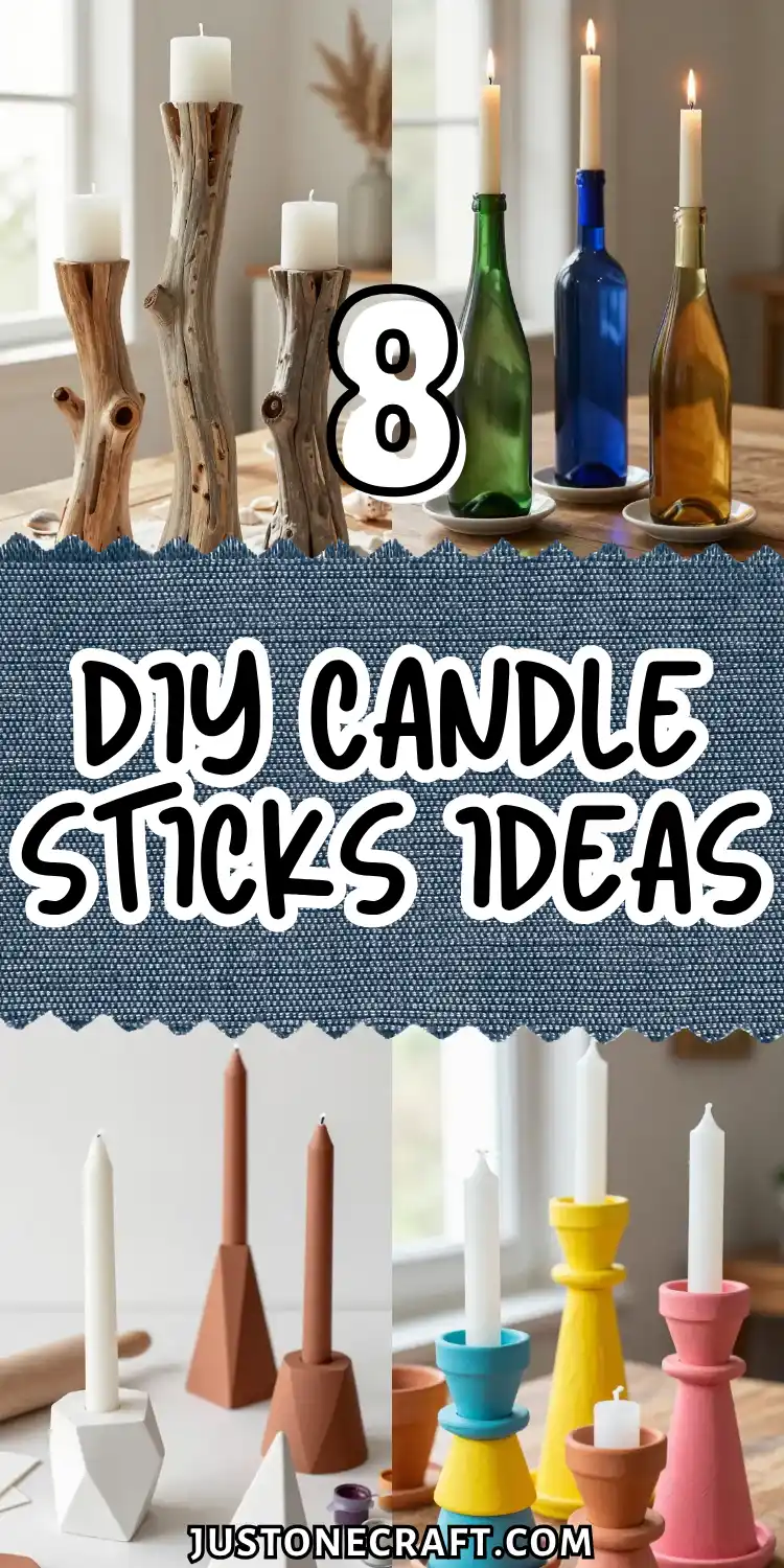 8 DIY Candle Sticks Ideas for a Cozy Glow 2 DIY Candle Sticks Ideas