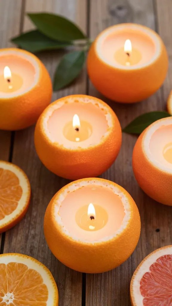 Citrus Rind Container Candles