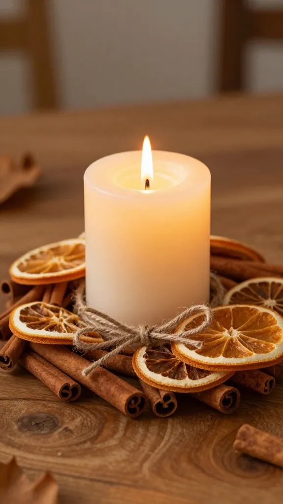 6 Stunning DIY Candle Ring Ideas on a Budget 4 Cinnamon Stick Candle Ring That Smells Like Fall Walked Into Your House