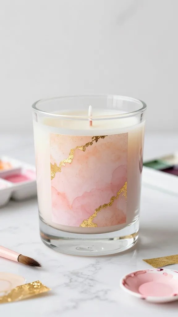 Are You Missing This Trick for Stunning DIY Candle Labels? 7 Watercolor Wash Labels With Gold Foil