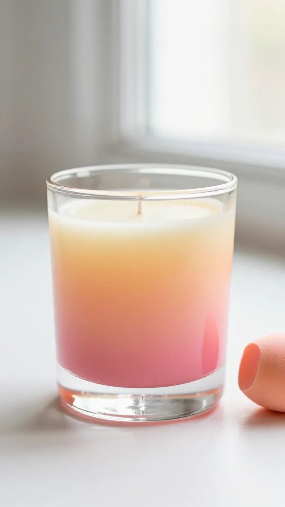 Creative DIY Candle Jar Ideas That Shine 6 Ombre Painted Sunset Gradient Storage Jar