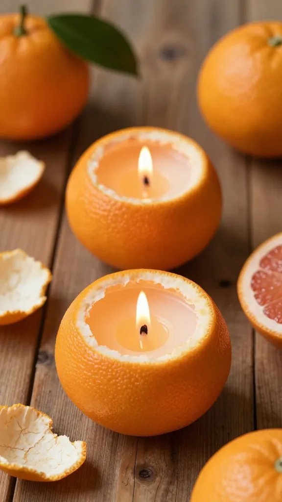 Why Are These Candle Making Ideas Going Viral Right Now? 8 Citrus Rind Candles for Natural Ambiance