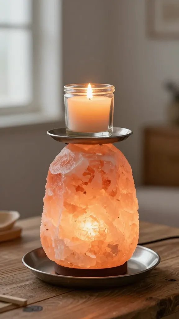 DIY Candle Warmer: 8 Ideas That Feel Warm & Aesthetic 6 Repurposed Himalayan Salt Lamp Candle Warmer