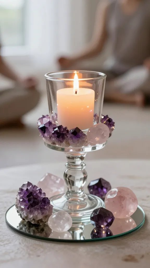 What Makes These DIY Candle Holders So Irresistibly Beautiful? 10 Crystal and Gemstone Cluster Holders