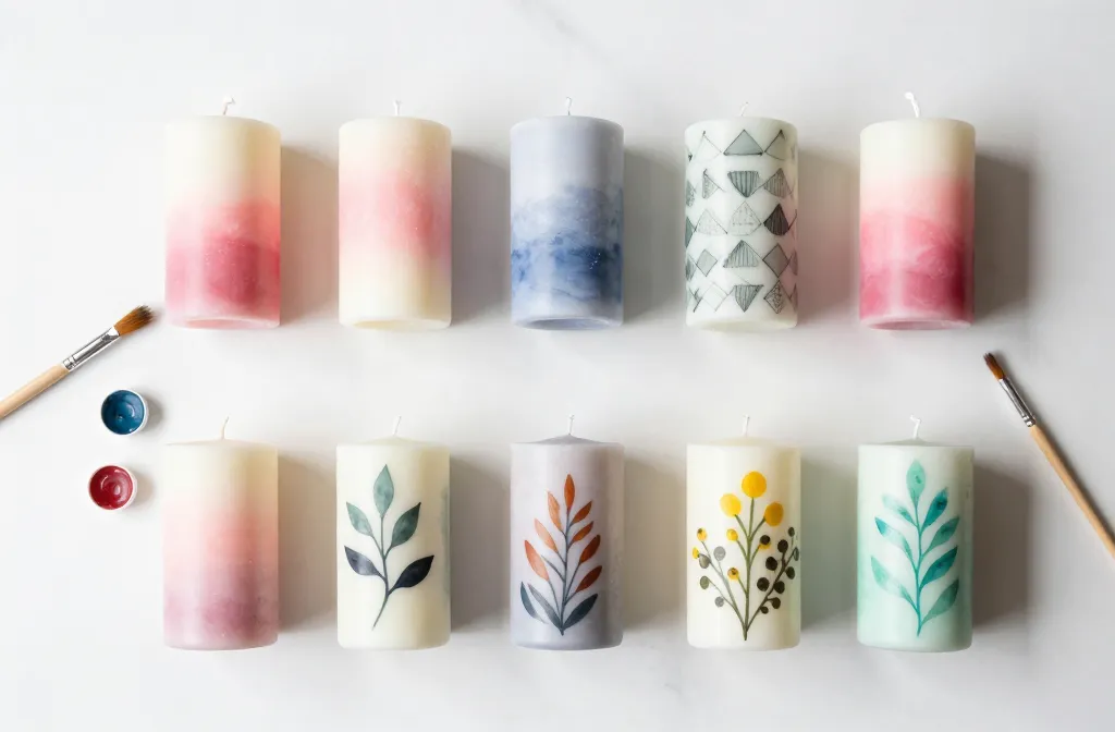 7 Candle Painting ideas