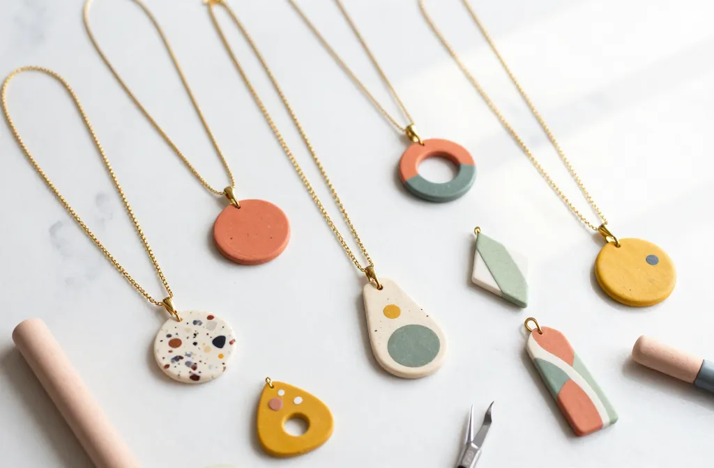 Home 1 9 DIY Clay Necklace ideas