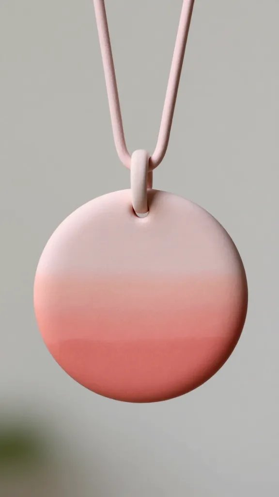 DIY Clay Necklace Ideas: 14 Stylish Designs to Try 15 Gradient Ombre Disc Necklace