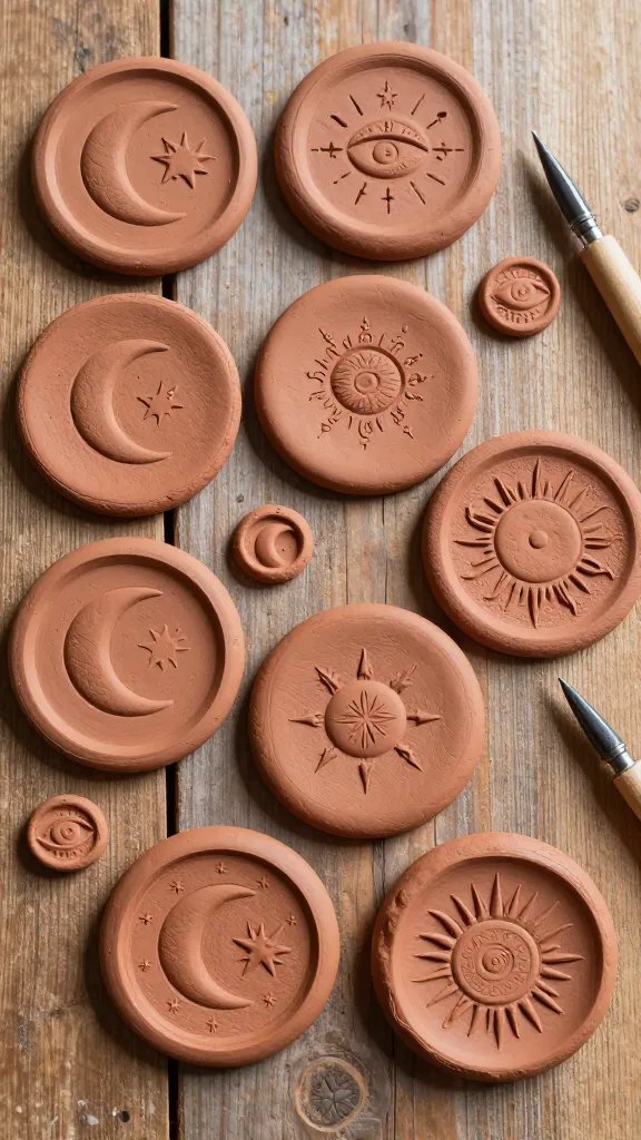 Celestial and Mystical Symbol Stamps