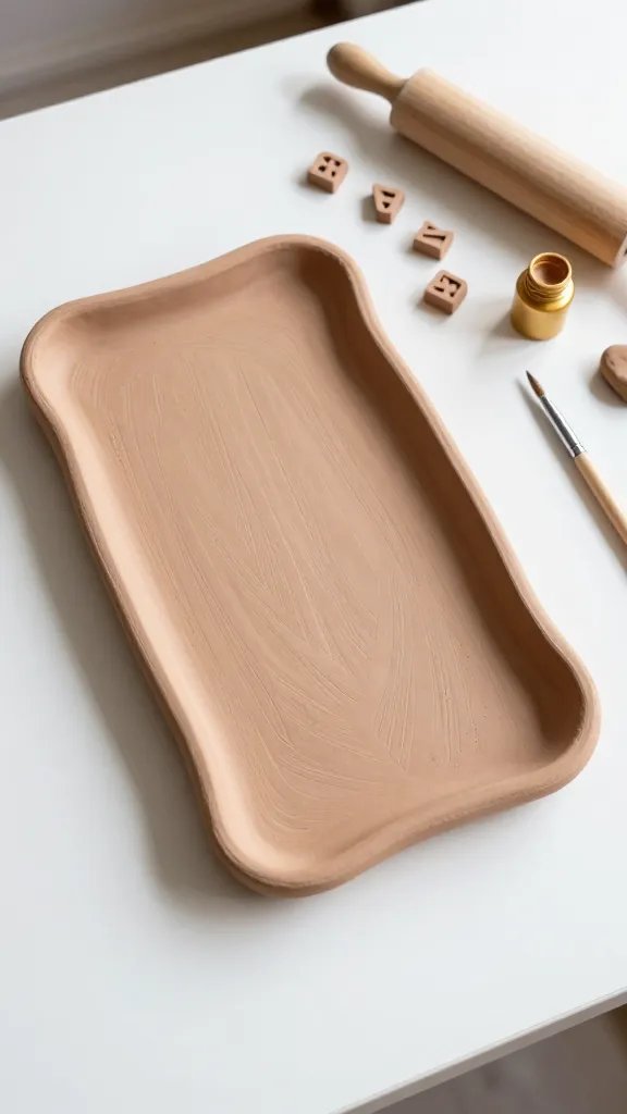 DIY Clay Tray: 11 Ideas You'll Actually Want to Make 11 Stamped Inspirational Quote Tray With Rolled Edges