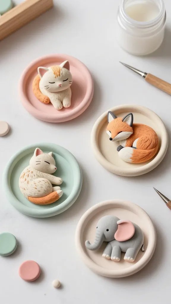 Hand-Sculpted Animal Trinket Dish