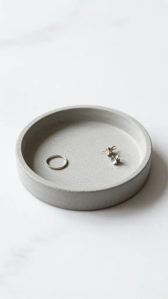 Minimalist Speckled Concrete-Effect Dish