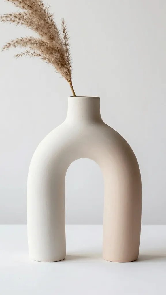 8 DIY Clay Vase Ideas for a Modern Home Look 2 Sculptural Arch Clay Vase With Modern Minimalist Vibes