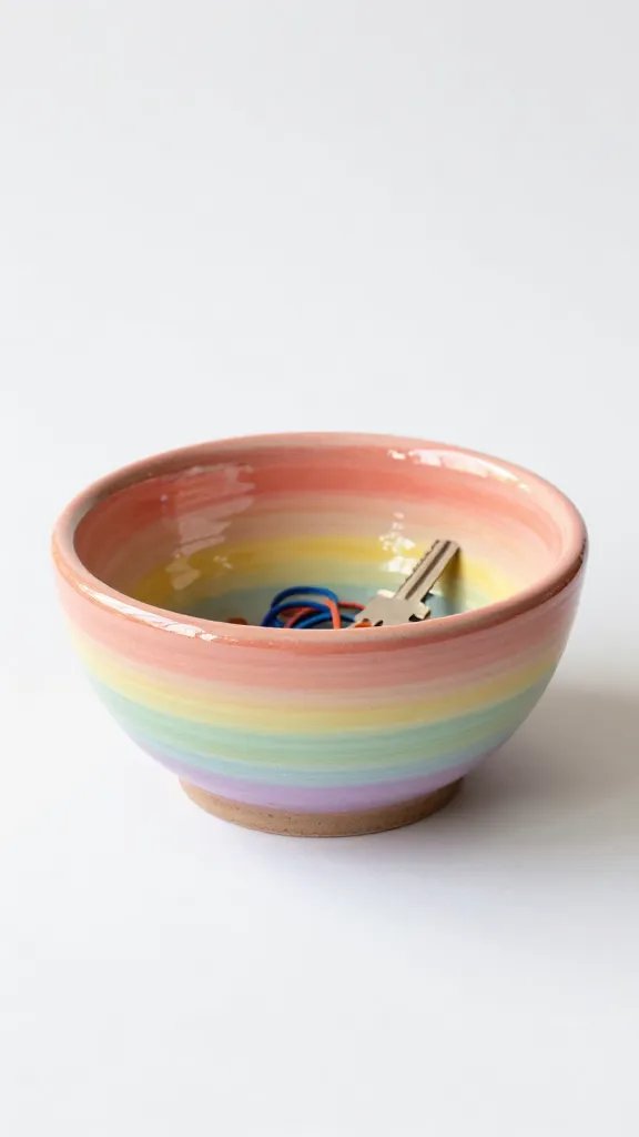 Rainbow Ombré Catch-All Bowl