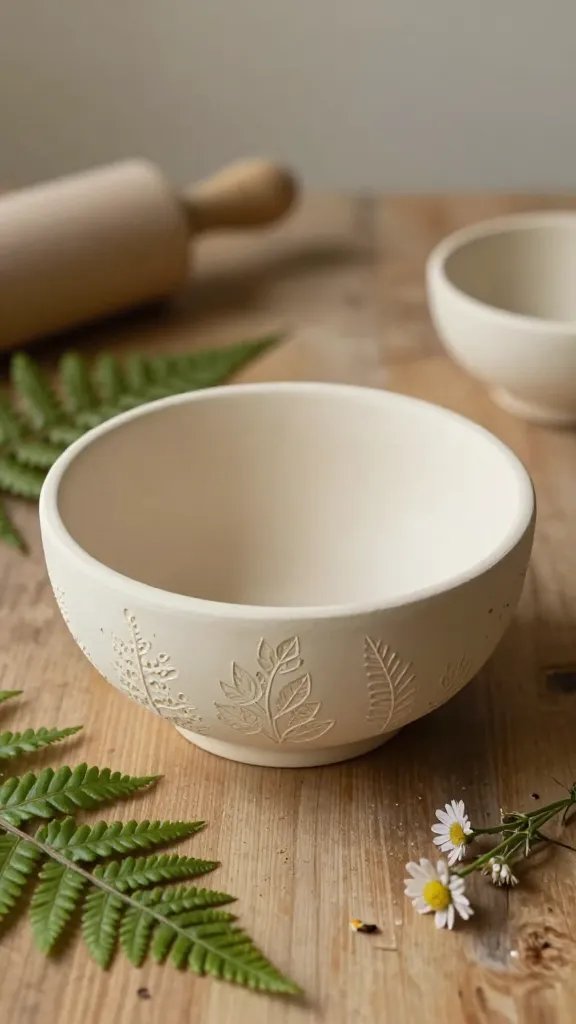 Pressed Botanical Trinket Bowl