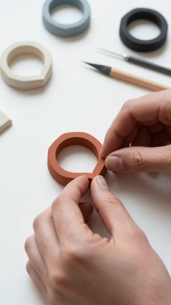 DIY Clay Rings: 9 Ideas for a Unique Look 3 Chunky Minimalist Statement Ring