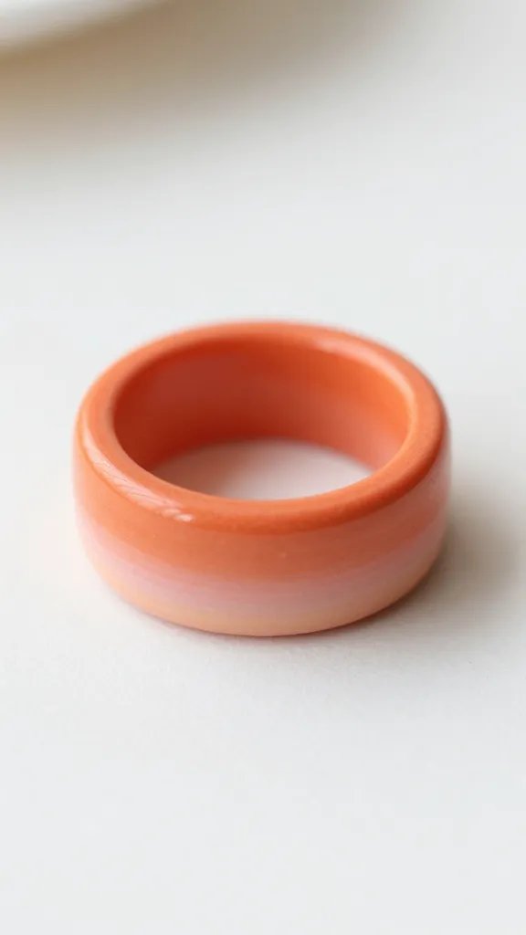 DIY Clay Rings: 9 Ideas for a Unique Look 8 Ombre Sunset Ring