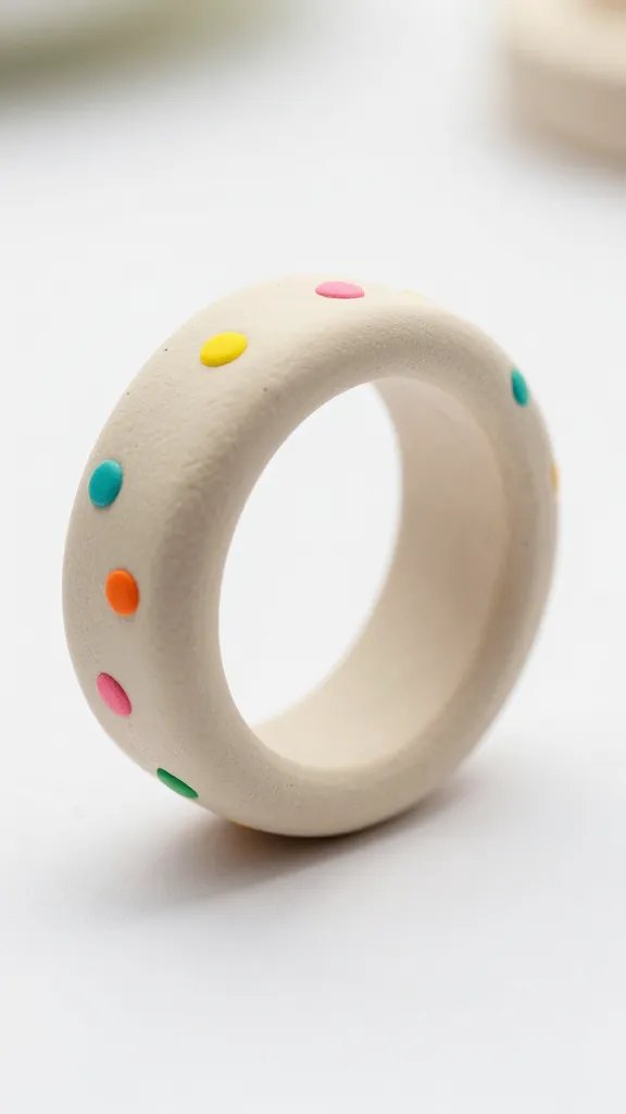 DIY Clay Rings: 9 Ideas for a Unique Look 9 Dotted Confetti Party Ring