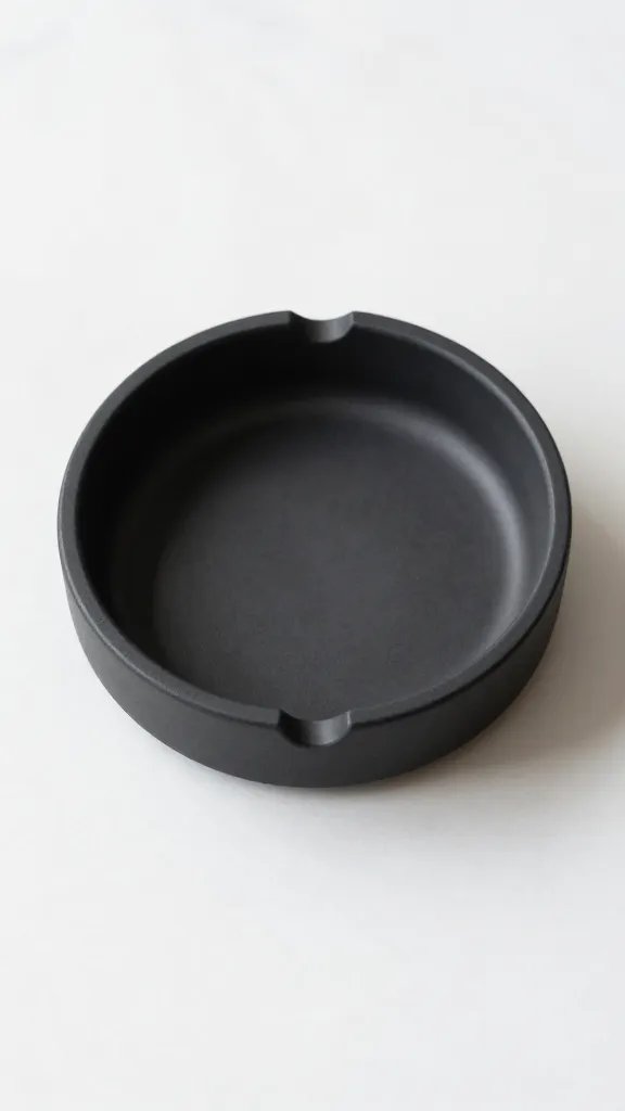 17 DIY Clay Ashtray Ideas That Look Way Too Good to Hide in a Drawer 14 Minimalist Black Ring Dish Ashtray
