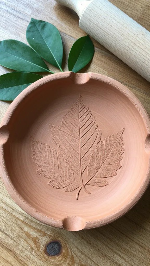 17 DIY Clay Ashtray Ideas That Look Way Too Good to Hide in a Drawer 16 Nature-Inspired Leaf Imprint Clay Ashtray