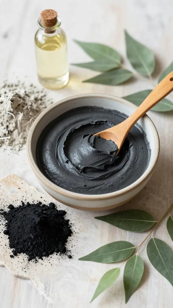 5 DIY Clay Mask Ideas for Glowing Skin 2 Detoxifying Charcoal and Bentonite Clay Deep Cleanse Mask
