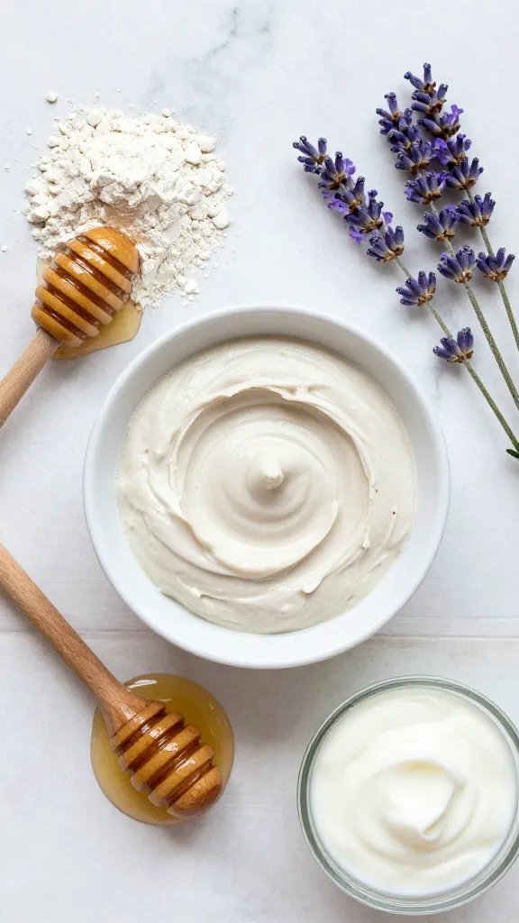 5 DIY Clay Mask Ideas for Glowing Skin 3 Soothing Kaolin Clay and Honey Calming Mask