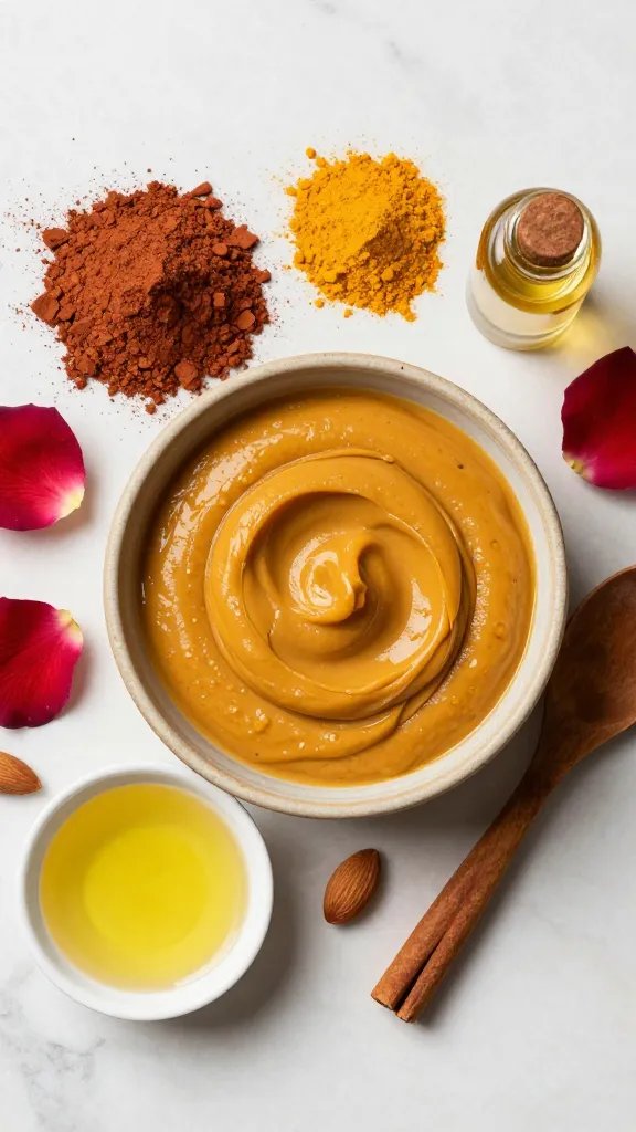 5 DIY Clay Mask Ideas for Glowing Skin 4 Brightening Rhassoul Clay and Turmeric Glow Mask