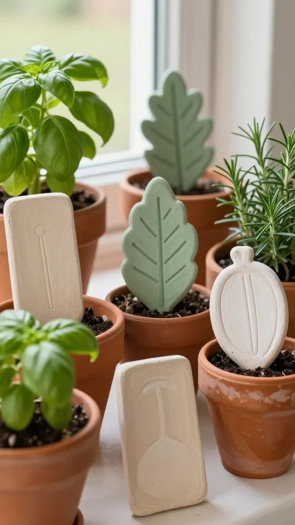18 DIY Clay Crafts Ideas: Easy Rings, Dishes, Keychains, and More 14 Personalized Clay Plant Markers For Your Herb Garden