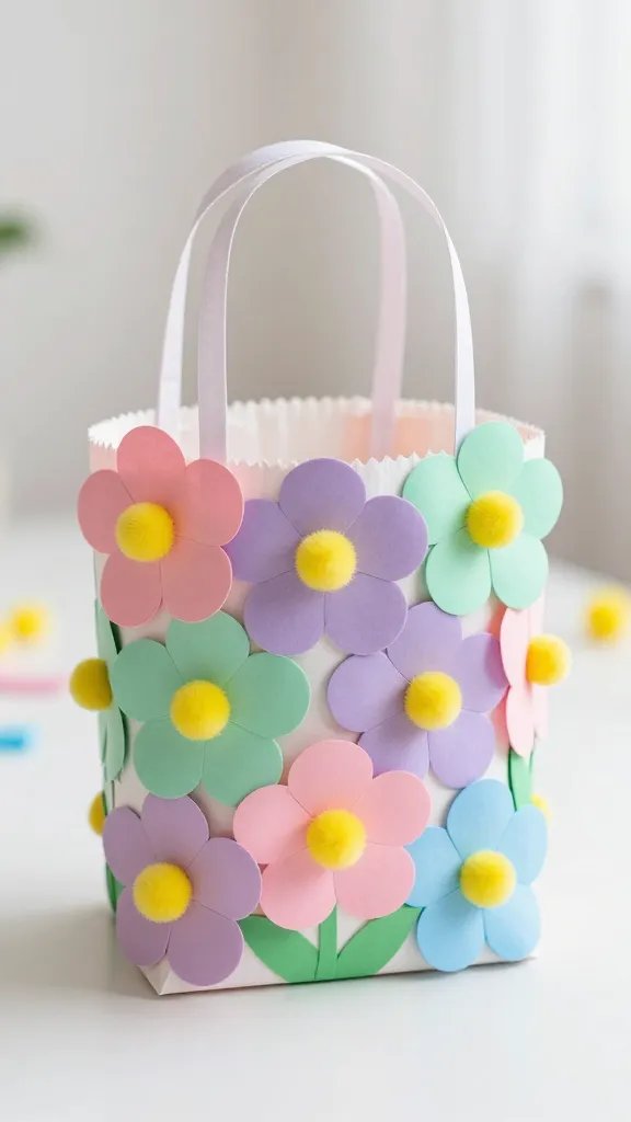 Cupcake Liner Flower Basket