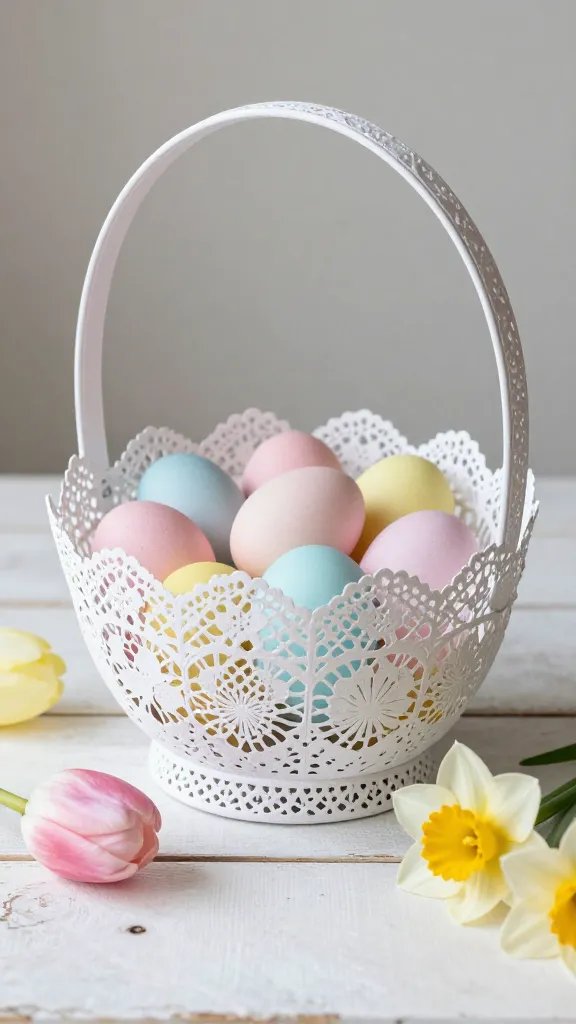 Layered Doily Basket