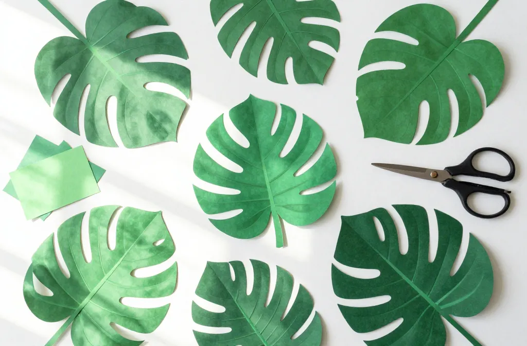 7 DIY Paper Palm Leaves ideas