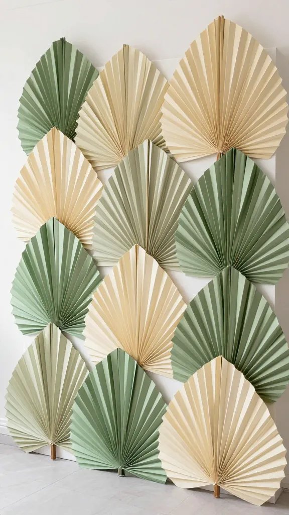DIY Paper Palm Leaves: 7 Easy Tropical Ideas 7 Giant Fan Palm Backdrop Installation