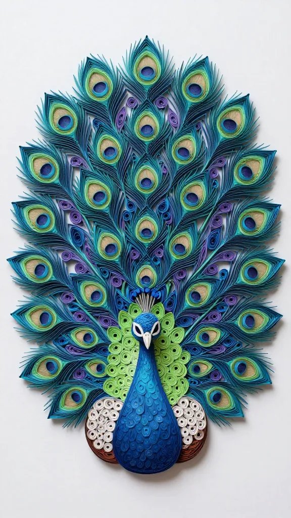 DIY Paper Quilling Ideas: 9 Creative Designs 3 Vibrant Peacock Wall Art That Commands Attention