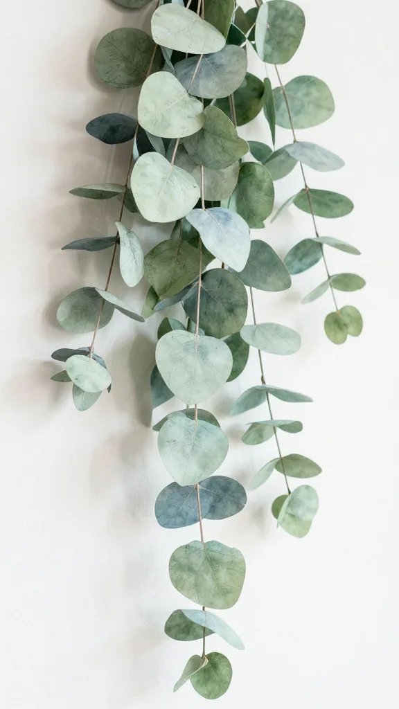 8 DIY Paper Vines Ideas for a Fresh Aesthetic 2 Cascading Eucalyptus Garland With Watercolor Leaves
