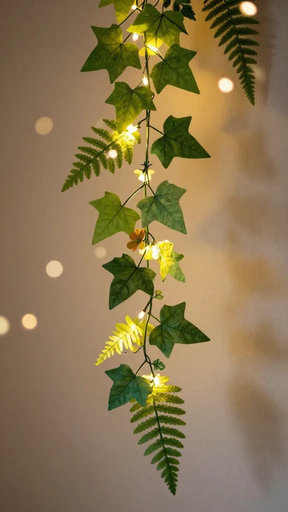 8 DIY Paper Vines Ideas for a Fresh Aesthetic 9 Whimsical Fairy Light Vine Combo