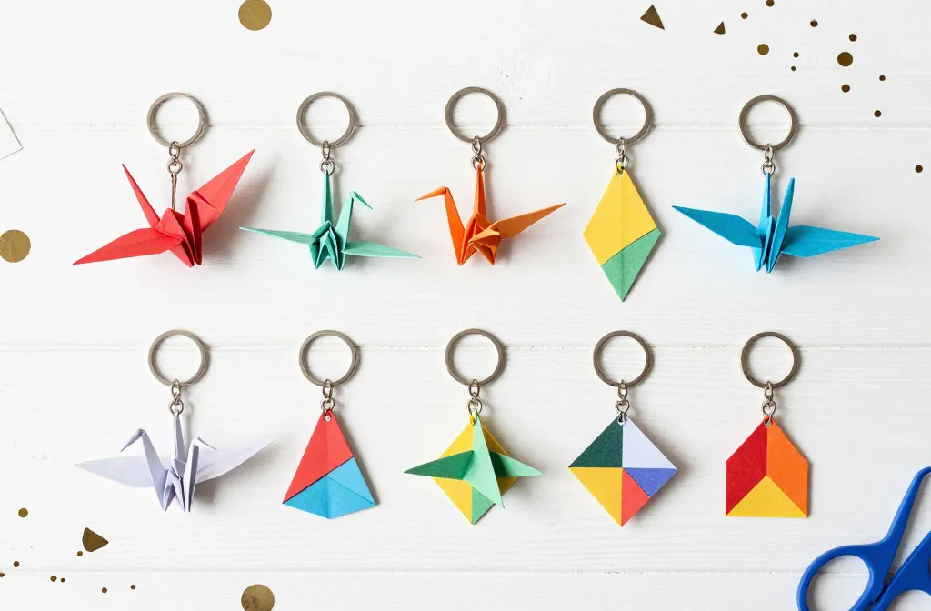 7 DIY Paper Keychain ideas