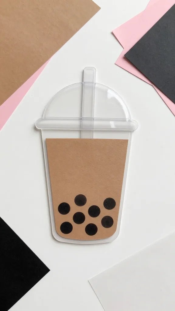 Bubble Tea Cup Squishy With Moving Pearls