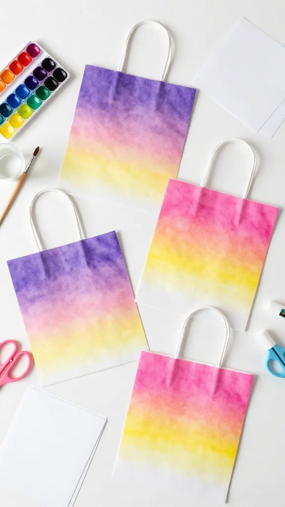 9 DIY Paper Blind Bags for Cute Surprises 2 Rainbow Ombre Gradient Mystery Bags