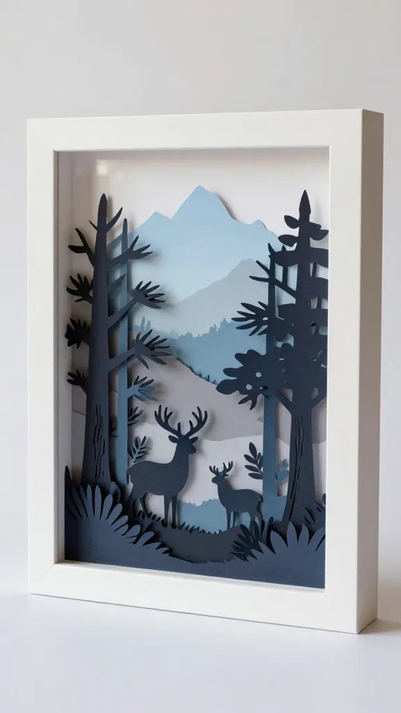 DIY Paper Gifts: 8 Creative Ideas You’ll Love 4 Layered Shadow Box Art With Cut Paper Silhouettes
