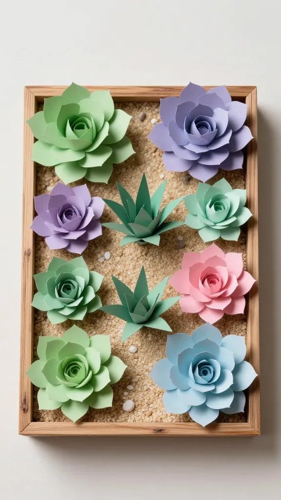 DIY Paper Gifts: 8 Creative Ideas You’ll Love 9 Miniature Paper Succulent Garden in a Decorative Box