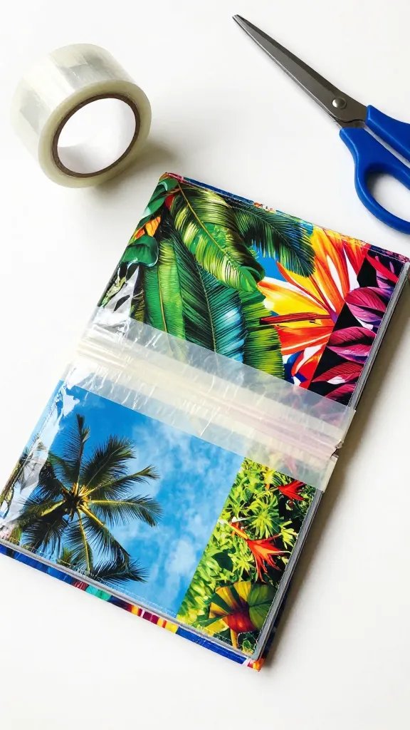Duct Tape and Magazine Page Hybrid Wallet