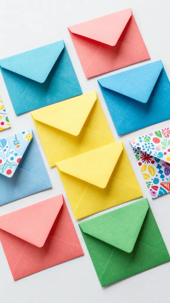 9 DIY Paper Envelopes for Gifts & Letters 3 Colorful Origami Envelopes Without Glue