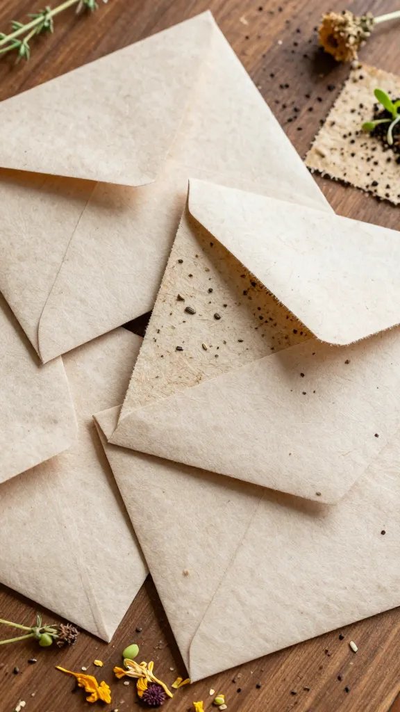 9 DIY Paper Envelopes for Gifts & Letters 5 Seed Paper Envelopes That Grow Into Wildflowers