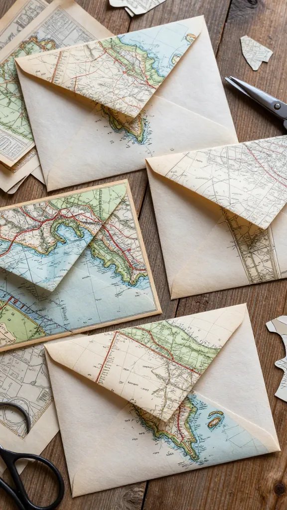 9 DIY Paper Envelopes for Gifts & Letters 9 Map Envelopes For Travel-Themed Occasions