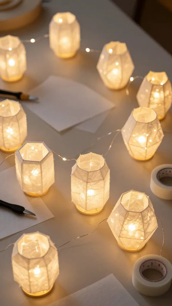 7 DIY Paper Room Decor Ideas You’ll Love 7 Paper Lantern String Lights