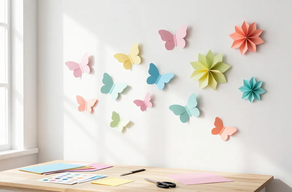 8 DIY Paper Wall Decor ideas