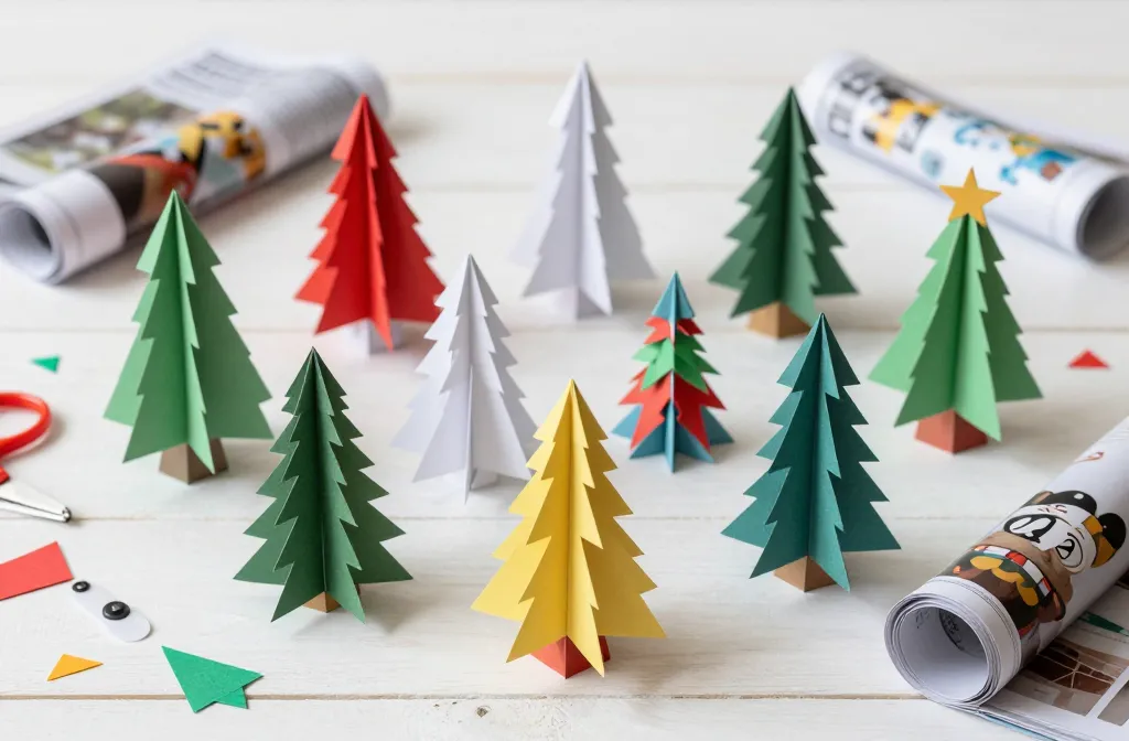 7 DIY Paper Xmas Tree ideas