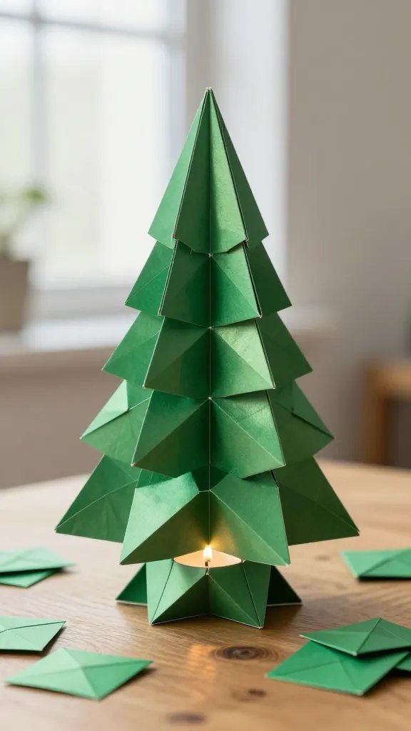 7 DIY Paper Xmas Tree Ideas for a Cozy Holiday 5 Origami Modular Christmas Tree