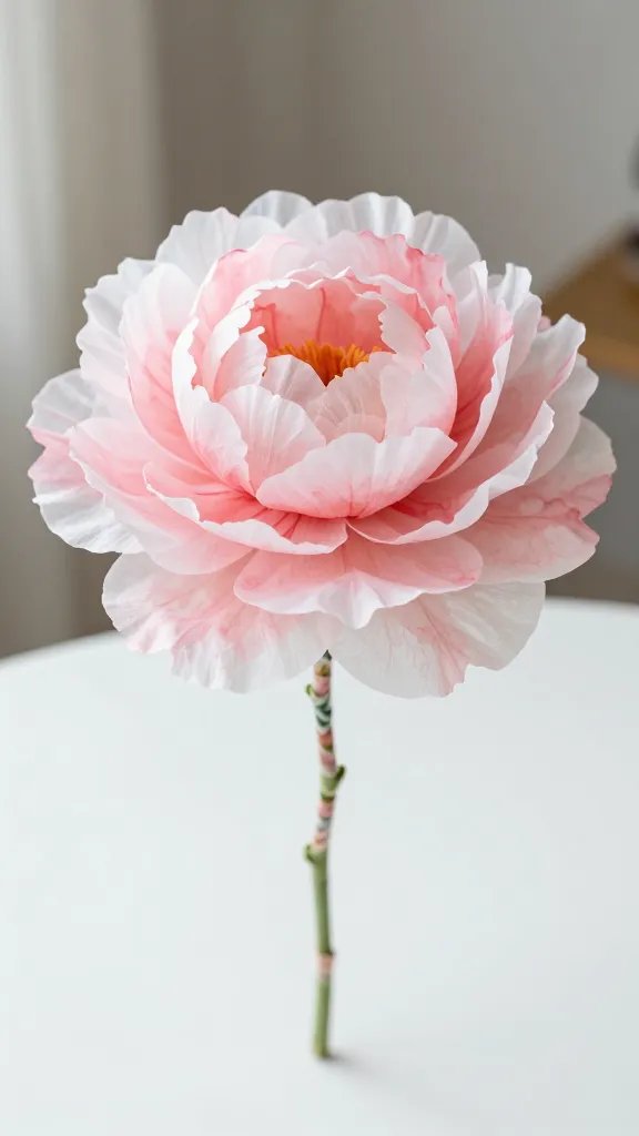 DIY Paper Flower Bouquet: 5 Ideas That Look Real 2 Coffee Filter Peonies With Watercolor Ombre Tips
